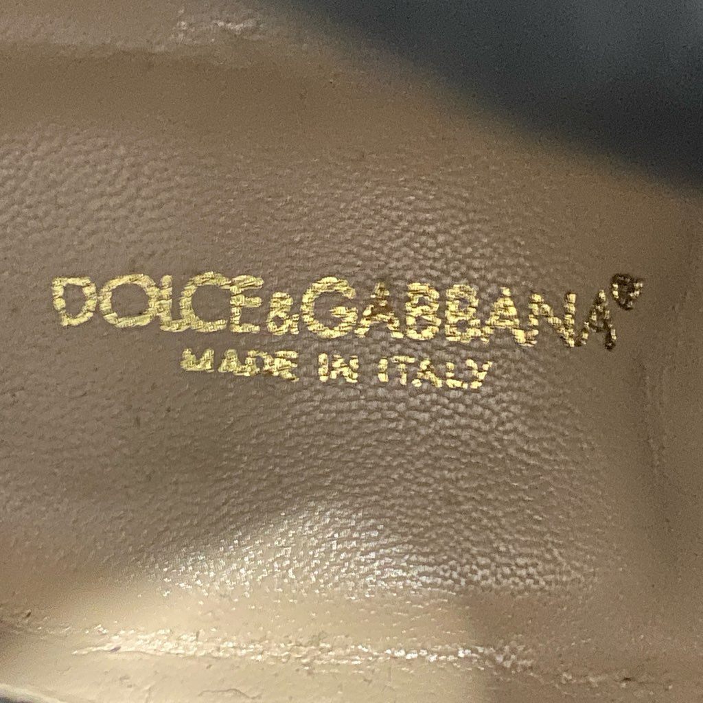 3f2 DOLCE&GABBANA ドルチェアンドガッバーナ サイドゴアブーツ 6 1/2 ブラウン レザー イタリア製 シューズ D&G ドルガバ