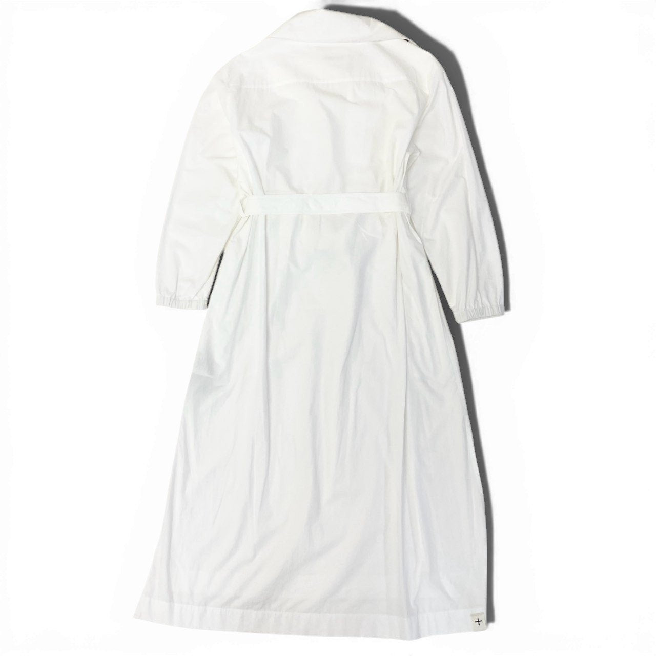 9a19 JIL SANDER ジルサンダー 2023SS 変形シャツワンピース ロングワンピース ベルト付き サイズ32 ホワイト レディース 女性用 トップス 春夏k02i