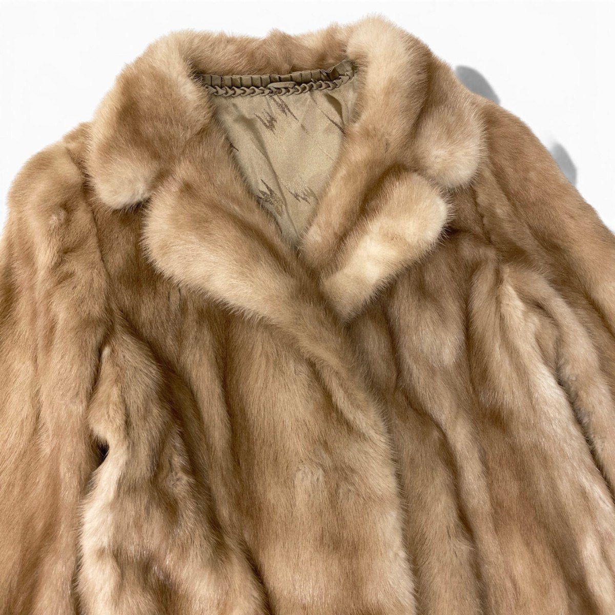 28h19 パステルミンク ミンクコート  毛皮コート 11 ライトブラウン ミンクファー Mink Fur Coatu02t