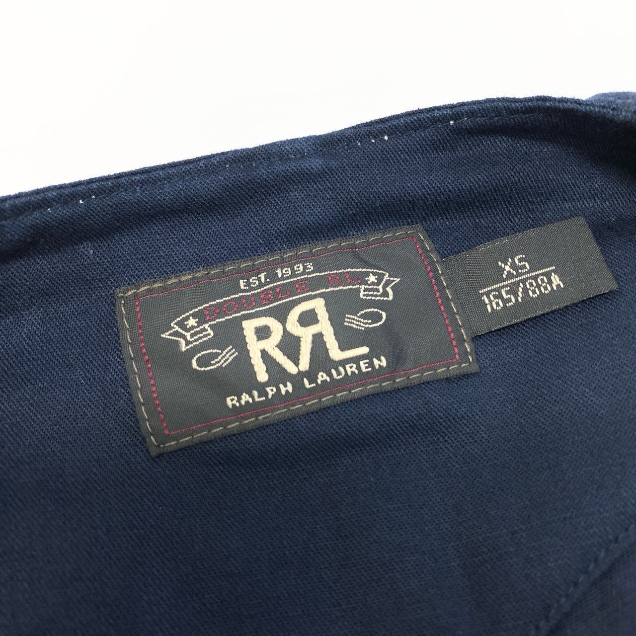 32a29 【美品】DOUBLE RL RALPH LAUREN ダブルアールエル ラルフローレン ツイードベスト ウールベスト ジレ トップス XSサイズ インディゴ メンズ 男性用o07t