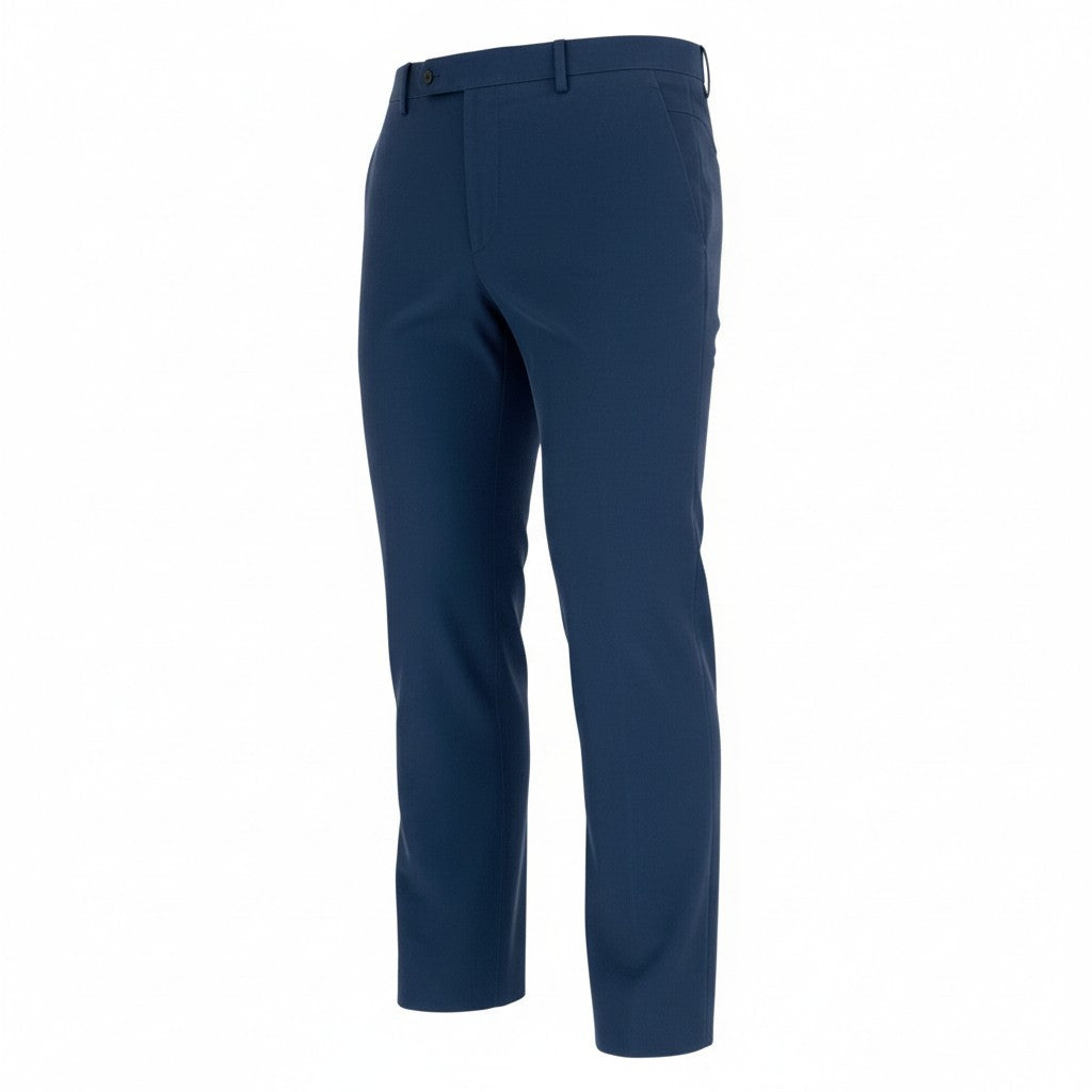 31b11 HERMES エルメス イタリア製 スラックス チノパンツ ボトムス センタープレス 42 ネイビー コットン メンズk02i