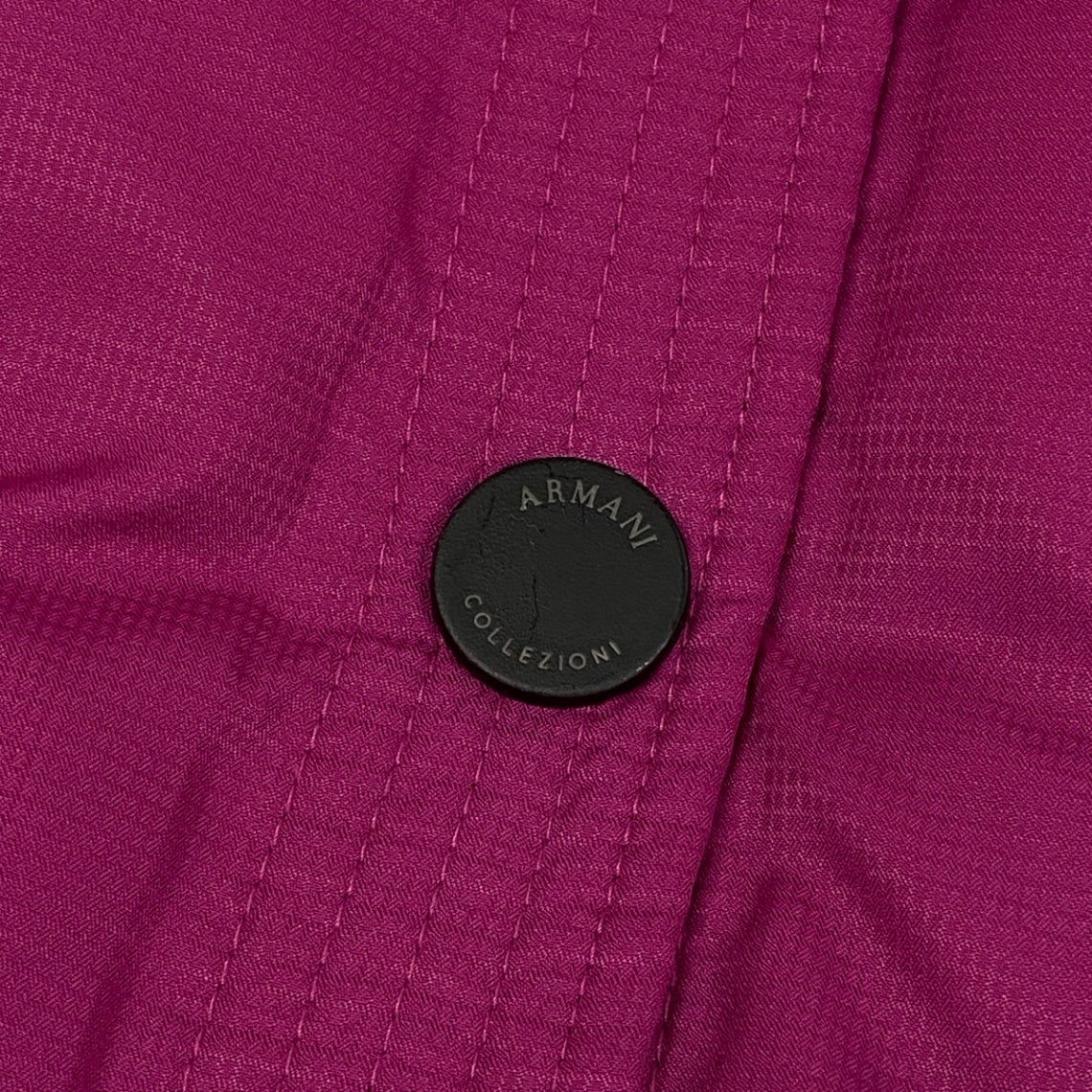 69j8 ARMANI COLLEZIONI アルマーニコレッツィオーニ  変形フーデッド ダウンコート アウター フーディ  IT40 パープル ポリエステル レディースo07t