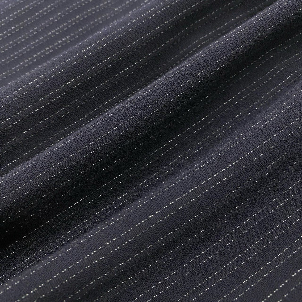 4k23《美品》 LAPINE BLANCHE ラピーヌブランシュ セットアップスカート ダブルブレストジャケット ストライプ柄 ウール混 レディース 女性用 9 ネイビーu02t