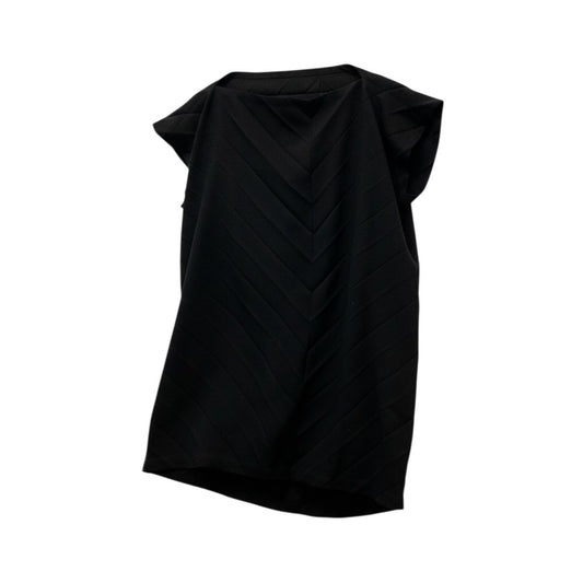 Ab17 【美品】ISSEY MIYAKE me イッセイミヤケ ミー プリーツチュニックワンピース 変形チュニックワンピース MI63FT483 ブラック ポリエステル100％ レディース 女性用u02t