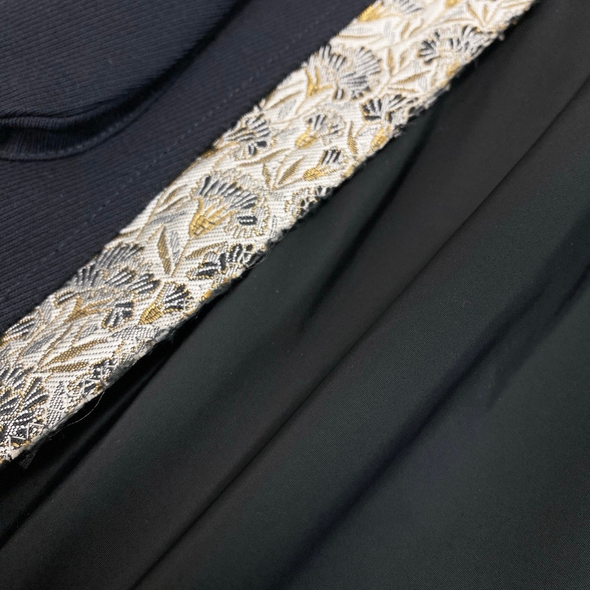 Af26 【新品保管品】 Maison Margiela メゾンマルジェラ キャミワンピース 花柄刺繍 イタリア製 切替デザイン レディース 女性用 S51CU0265 36 ブラック シルバー ゴールドu02t