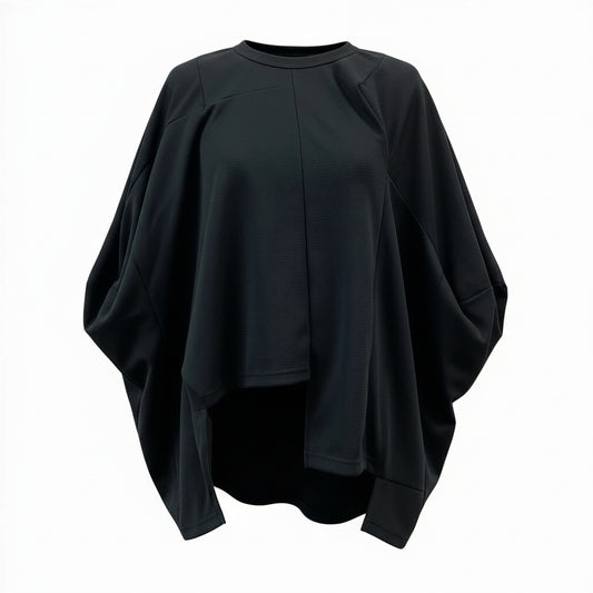 Aa29 COMME des GARCONS コムデギャルソン 変形カットソー パッチワーク トップス 日本製 AD2023 GL-T018 Sサイズ ブラック ポリエステル100％ レディースo07t