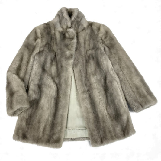 86L5 SAGA MINK サガミンク 銀サガ サファイアミンク ファーコート サイズ9号 シルバーグレー 最高級本毛皮 MINK FUR ポケット有t18r