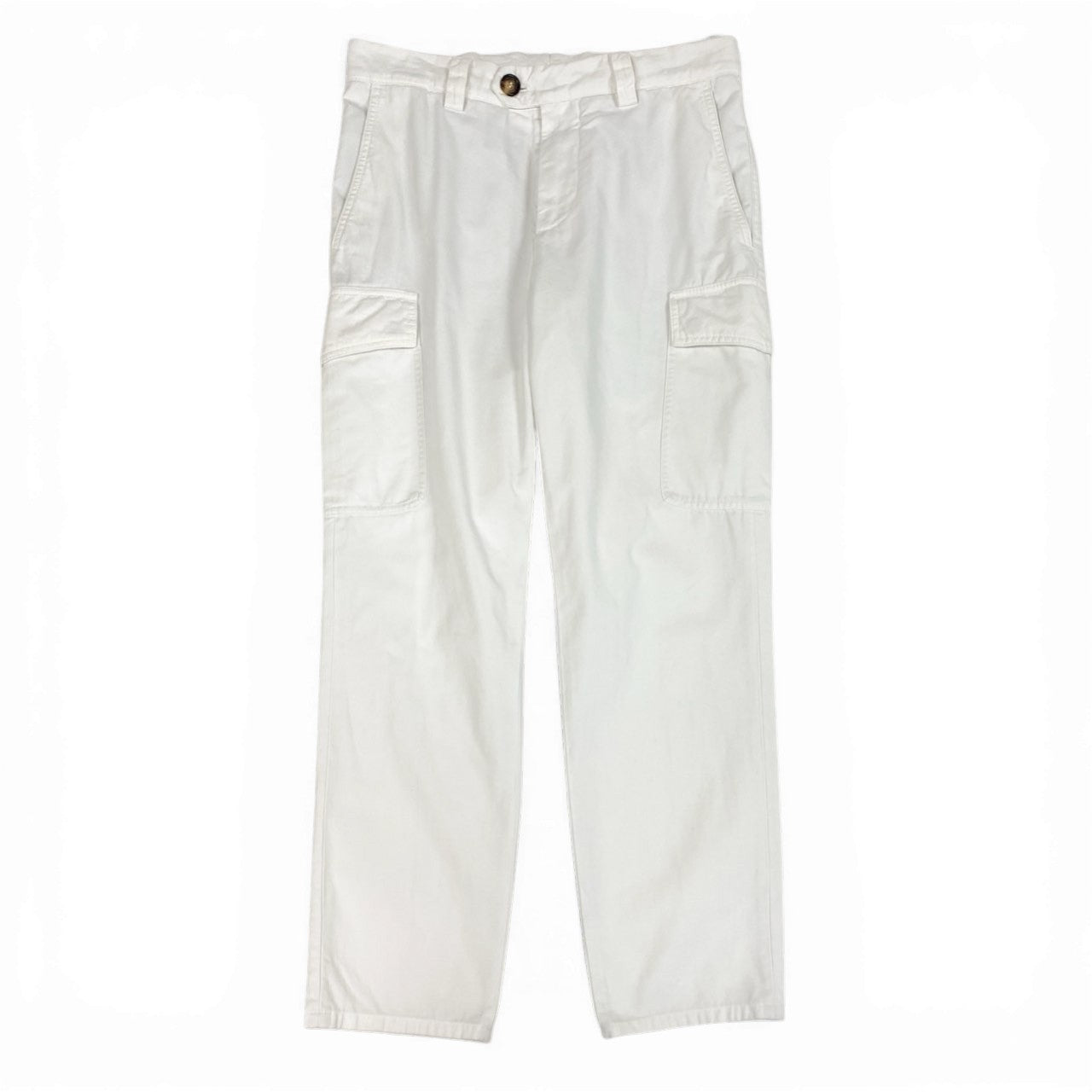 33b27 BRUNELLO CUCINELLI  ブルネロクチネリ カーゴパンツ トラウザーズパンツ 44 ホワイト コットン メンズu02t