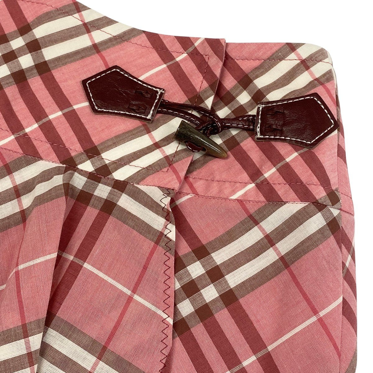 Ig13 BURBERRY LONDON BLUE LABEL バーバリーロンドン ブルーレーベル ノバチェック柄 ミニスカート サイズ36 ピンク レディースo07t