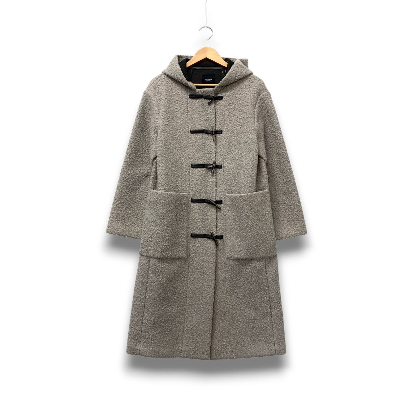 66c2 Theory セオリー Dawson Faux ダッフルコート サイズP グレー レディース コート アウターk02i
