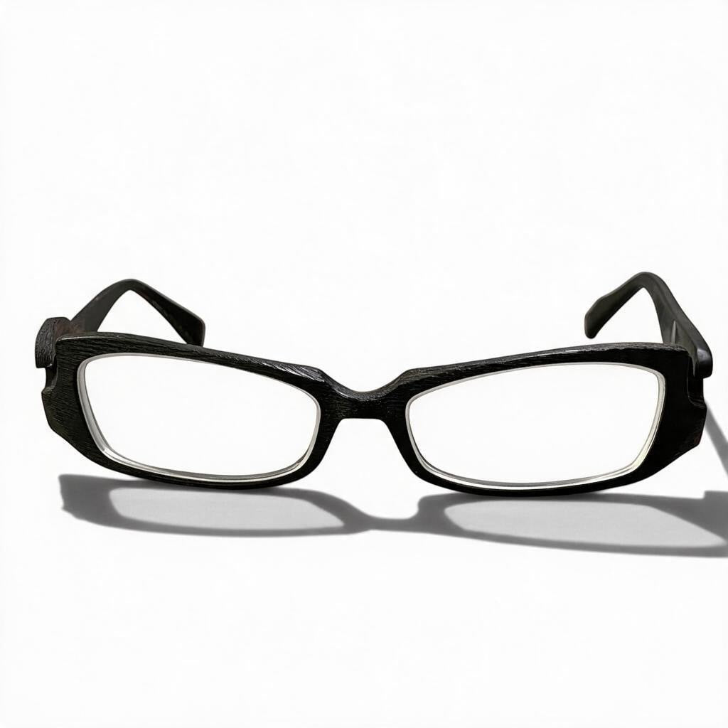 j2① MonkeyFlip モンキーフリップ EROTOMANIA 2012 メガネ アイウェア 木目調 ブラック メンズ 男性用u02t