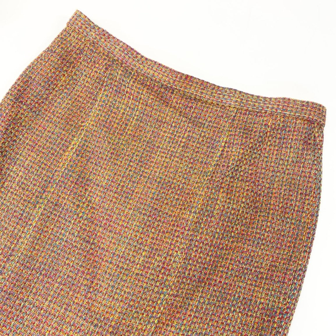 55k11 NINA RICCI Boutique ニナリッチ セットアップスカート ツイード生地 フランス製生地 ノーカラージャケット ひざ丈スカート レディース 女性用 11 マルチカラーu02t