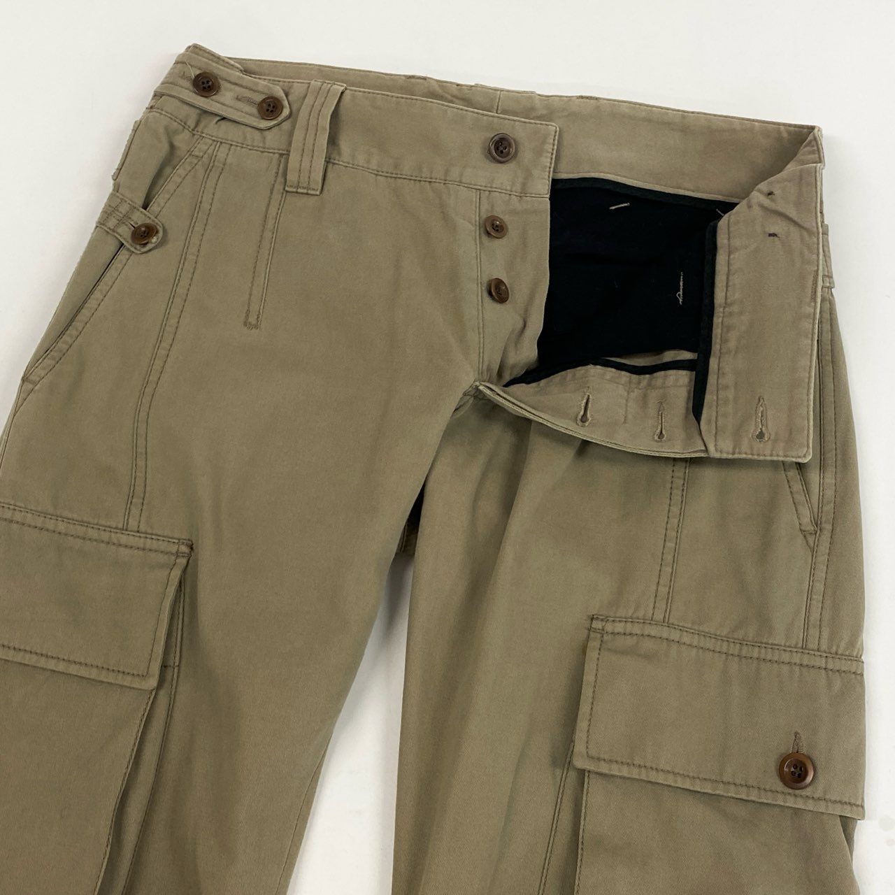 48L23 DOLCE&GABBANA ドルチェアンドガッパーナ 00`s vintage カーゴパンツ チノパンツ ロング イタリア製 メンズ 紳士服 44 ベージュk02i