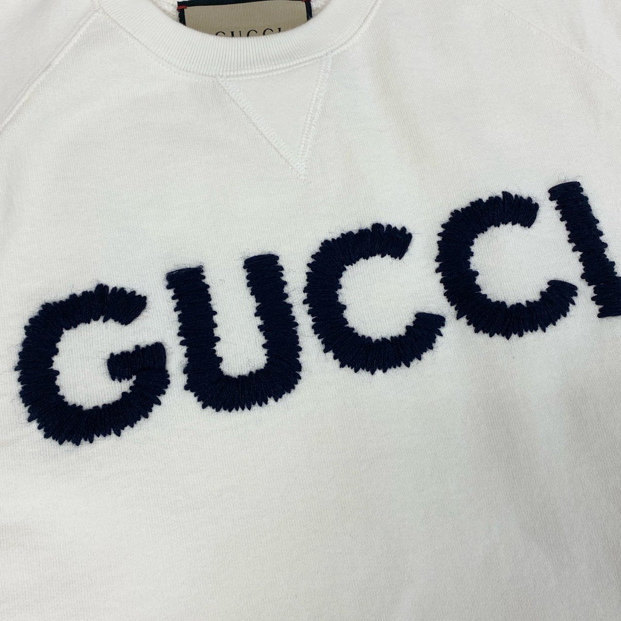 33i25 GUCCI グッチ 24ss クロップド スウェット トレーナー ドローストリング トップス 760366XJGDL XS アイボリー レディースu02t