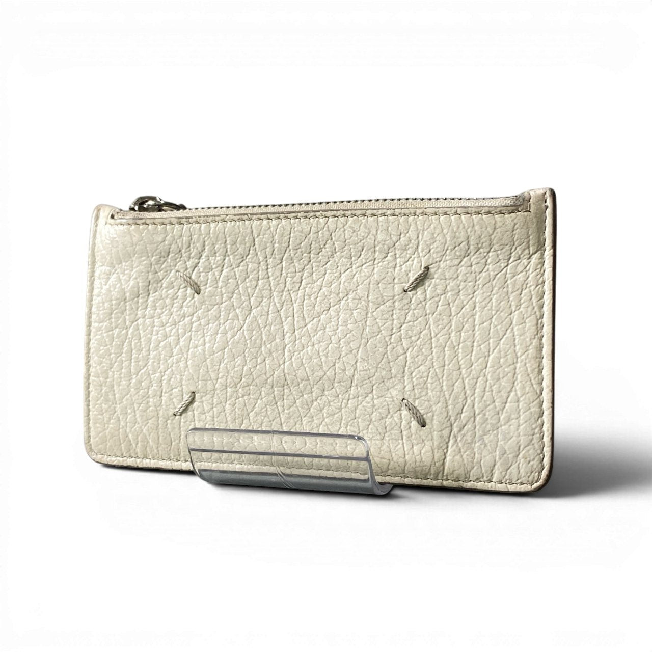 d23 Maison Margiela メゾンマルジェラ 4ステッチ フラグメントケース カードケース 財布  S56UI0143 P0399 T1003 ホワイト レザー ユニセックスu02t