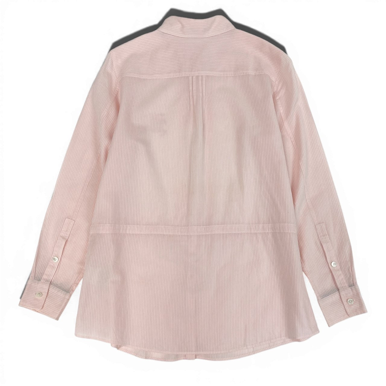 Ib26 BURBERRY LONDON バーバリーロンドン 長袖ブラウス ホースロゴ ストライプシャツ トップス 38 ピンク レディースu02t