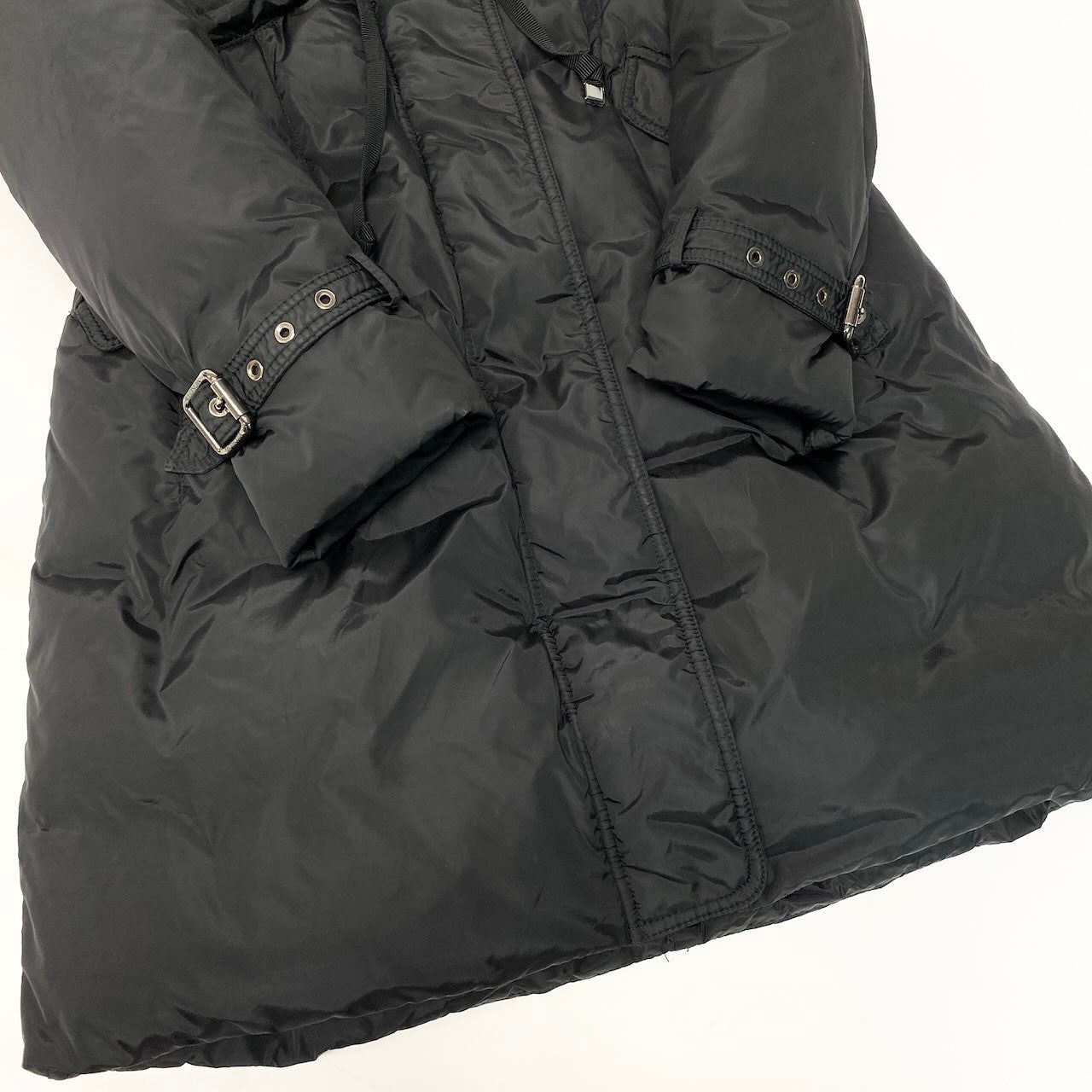 57d5 MONCLER モンクレール PHALANGERE ファランジェール ロングダウンコート サイズ00 ブラック Down Long Coat 女性用t18r