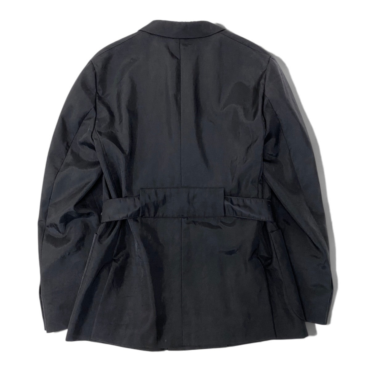 i13 PRADA 2018年 テーラードジャケット 42Sサイズ ブラック ポリアミド100％ レディース 女性用u02t