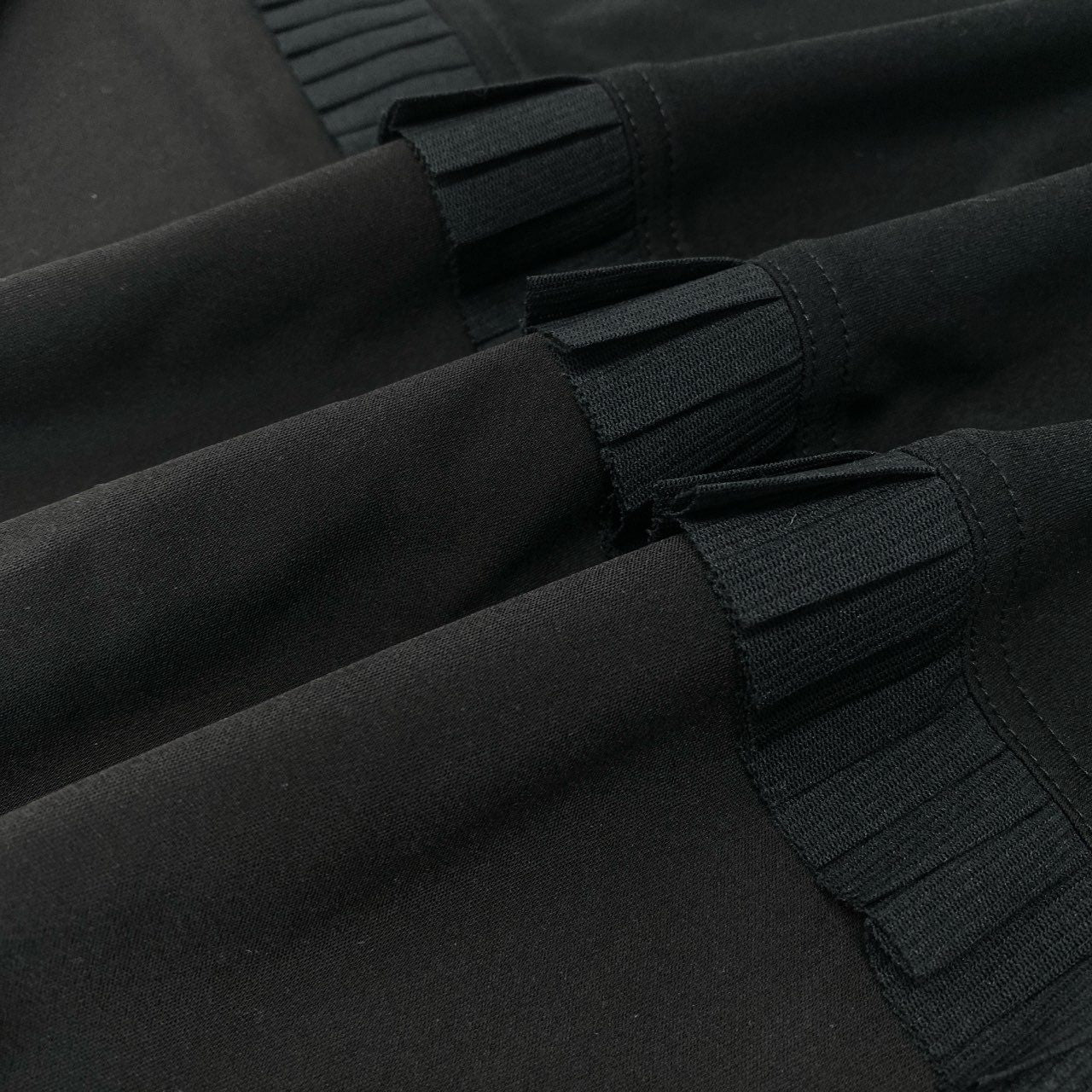 15c5 【美品】 TOKUKO 1er VOL トクコプルミエヴォル フレンチスリーブワンピース 半袖 サボテン柄 バイカラー Aライン レディース 女性服 サイズ9 ブラック ブルーu02t