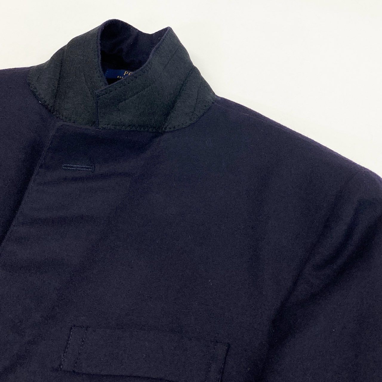 31L8 POLO RALPH LAUREN ポロラルフローレン テーラードジャケット ブレザー 紺ブレ 金ボタン CUSTOM FIT メンズ 紳士服 36 S  ネイビー ウール100％k02i