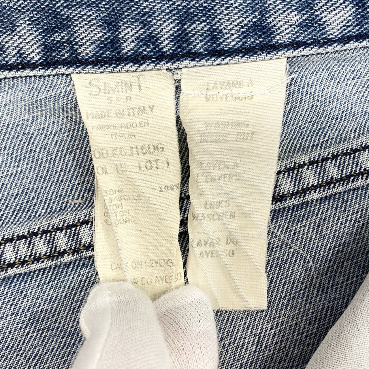 1j27 ARMANI JEANS アルマーニジーンズ 90’s デニムパンツ ジーンズ ストレート イタリア製 33サイズ ブルー メンズu02t