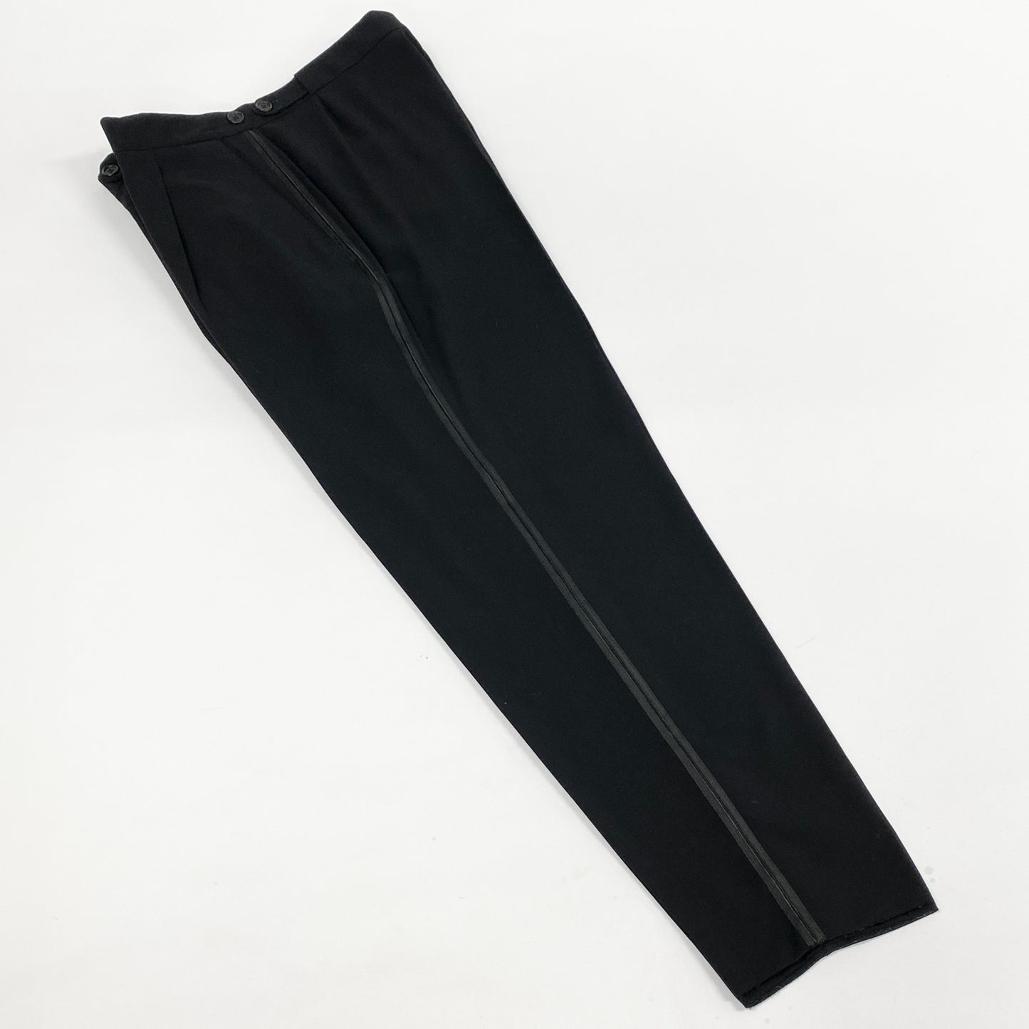 52l20 GIORGIO ARMANI ジョルジオアルマーニ シングルスーツ セットアップ タキシード イタリア製 50 ブラック メンズ 男性用u02t