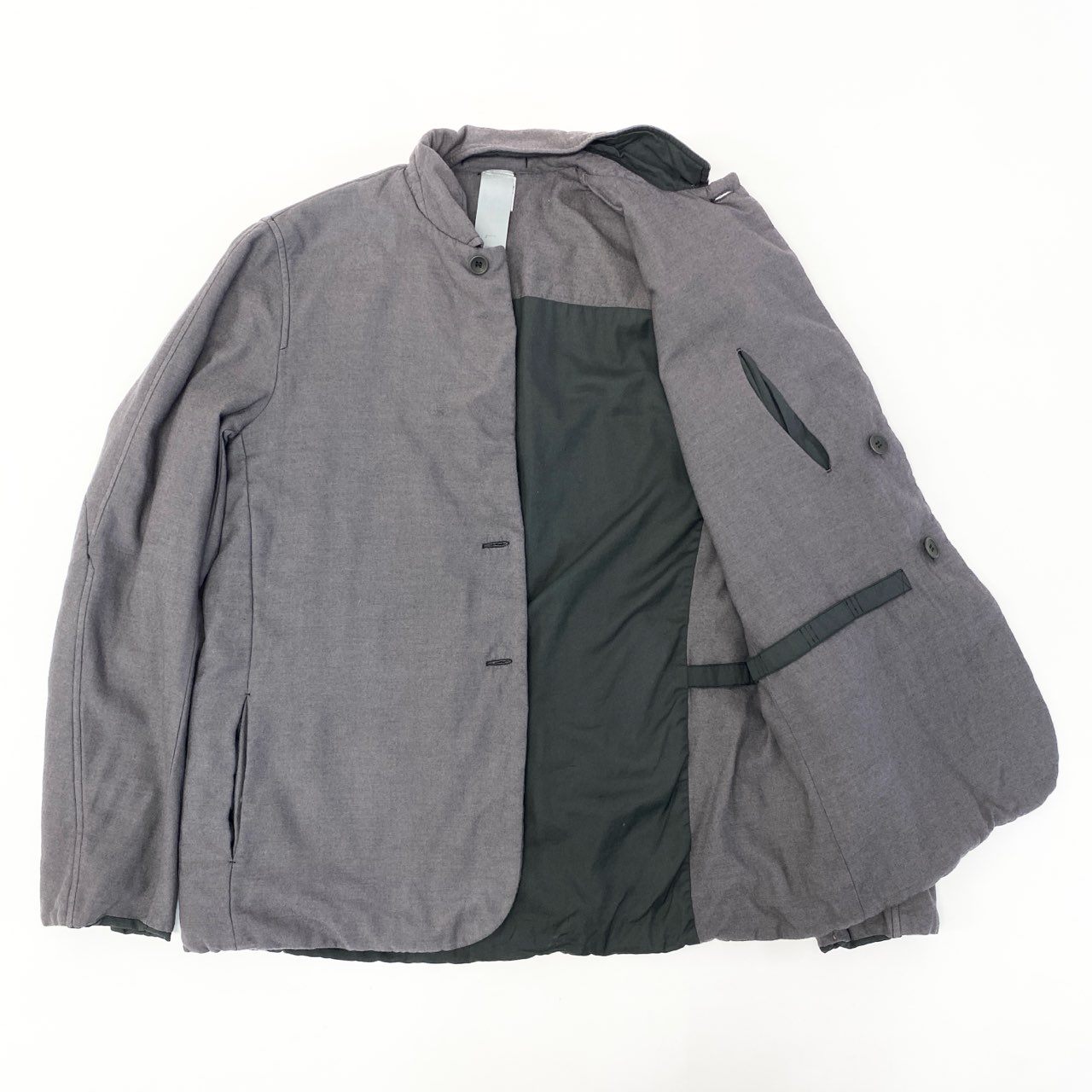 82a29【美品】 LMaltlEAI エルエムアルティエリ 2000年 アーカイブ ウールジャケット ブルゾン カシミヤ混 アウター イタリア製 3サイズ グレー メンズ 男性用u02t