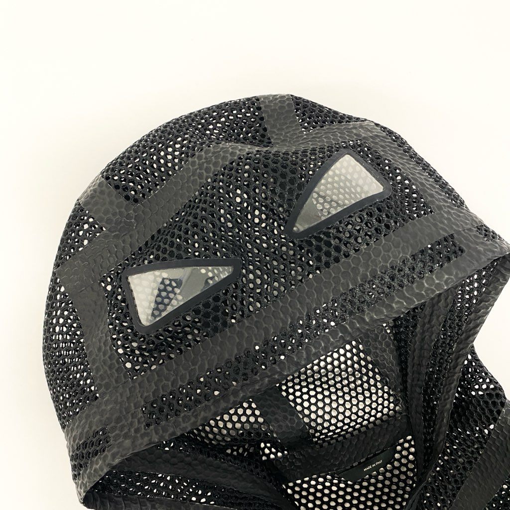 29a9 FENDI フェンディ フルジップ メッシュパーカー バグズアイ フーディージャケット バックロゴ イタリア製 メンズ 紳士服 FW0832 A6TS 48 ブラックo07t