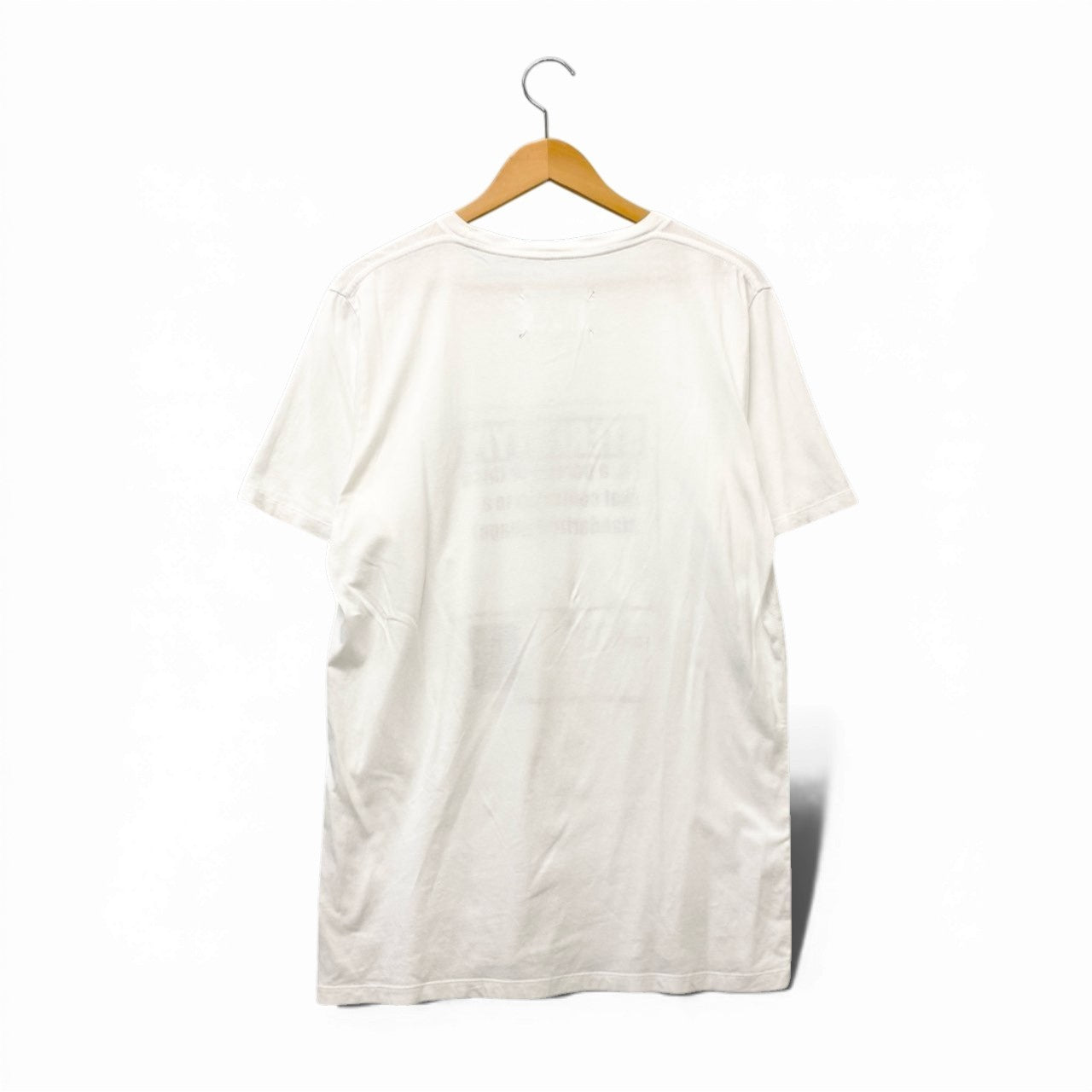 5c6 Maison Margiela メゾンマルジェラ ステレオタイプ 半袖Tシャツ カットソー トップス 48 ホワイト コットン メンズu02t
