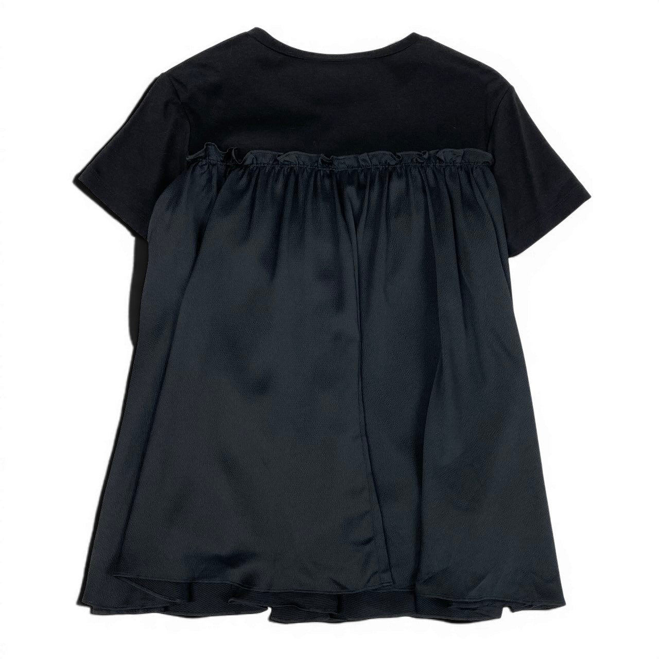 47d16 ADEAM アディアム 2021年 ラッフルドレープ カットソー 半袖Tシャツ トップス サイズ0 ブラック レディース 女性用u02t 47d16 ADEAM アディアム 2021年 ラッフルドレープ カットソー 半袖T