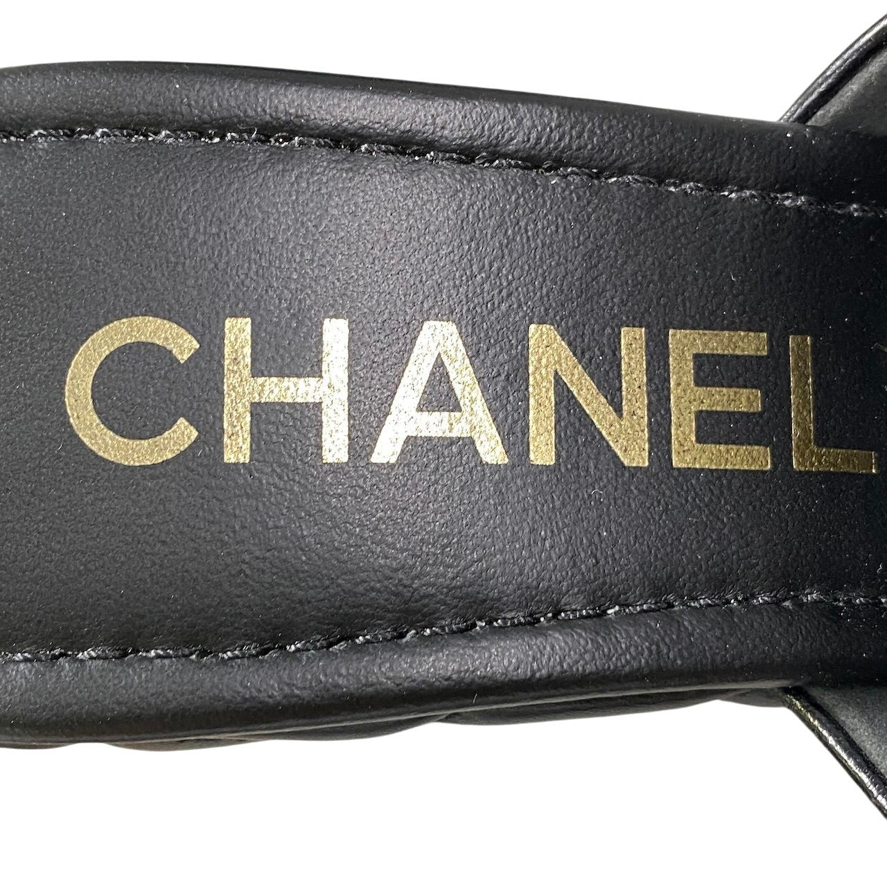 h2 【美品】CHANEL 2025 メディエタール プラットフォームサンダル G46513 36サイズ ブラック レザー レディース 女性用u02t