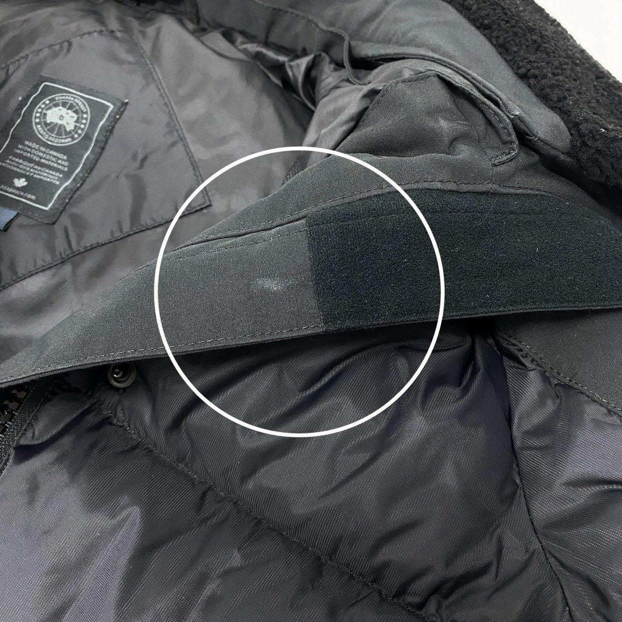 34a16 CANADA GOOSE カナダグース Altona Parka アルトナパーカ ダウンコート ダウンジャケット 3207LB Sサイズ ブラック ナイロン 牛革 レディースo07t