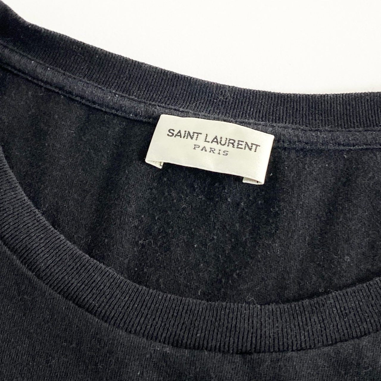 60e11 SAINT LAURENT PARIS サンローラン パリ One More Shot Tee ワンモアショット Tシャツ 半袖 カットソー 551402 YB2ZS Lサイズ ブラック コットン フランス製