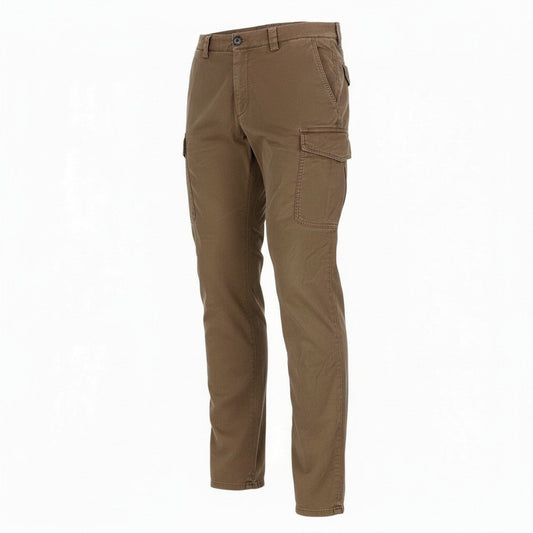 20a14 BRUNELLO CUCINELLI ブルネロクチネリ LEISURE FIT カーゴパンツ コットンパンツ ストレッチ〇 ボトムス メンズ 紳士服 46 ブラウン系o07t