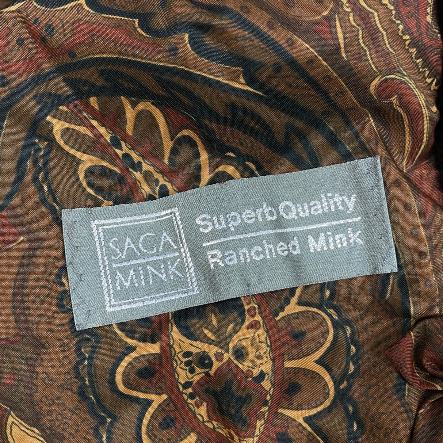 35L19 SAGA MINK サガミンク 銀サガ シェアードミンク フード付き 超ロングコート 丈108cm サイズF ブラウン 最高級本毛皮 MINK FURt18r