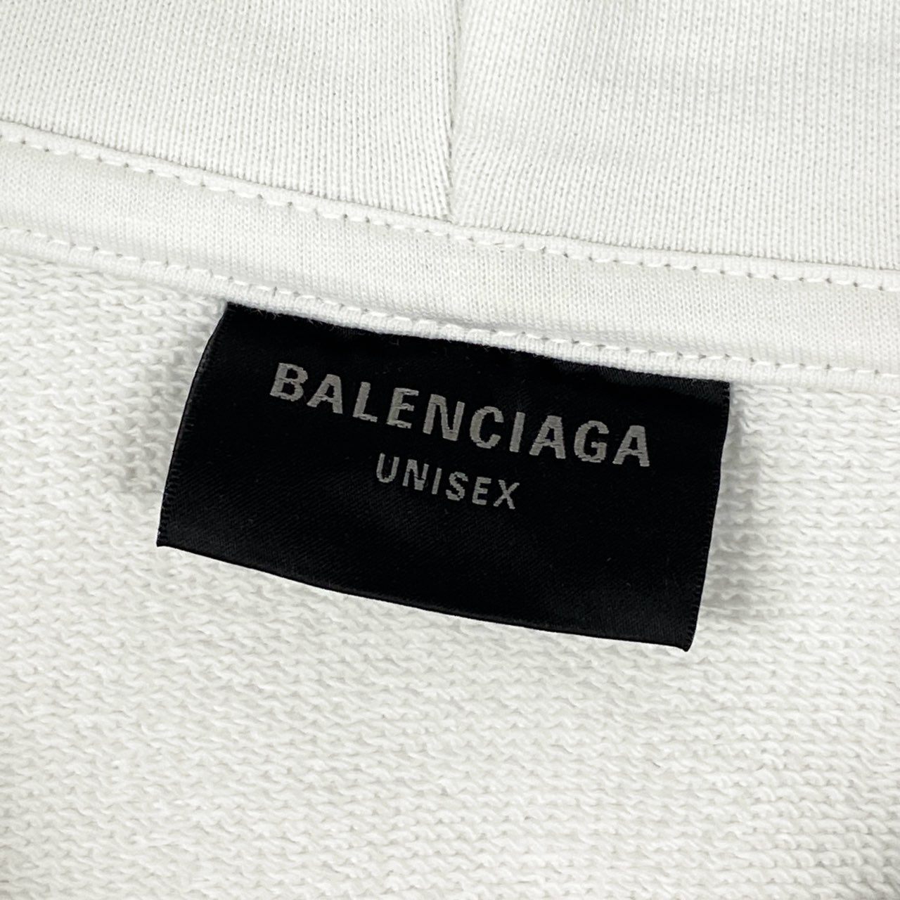 d7 BALENCIAGA バレンシアガ ダメージ加工 フードパーカー 2022 デムナ期 サイズM ホワイト メンズk02i