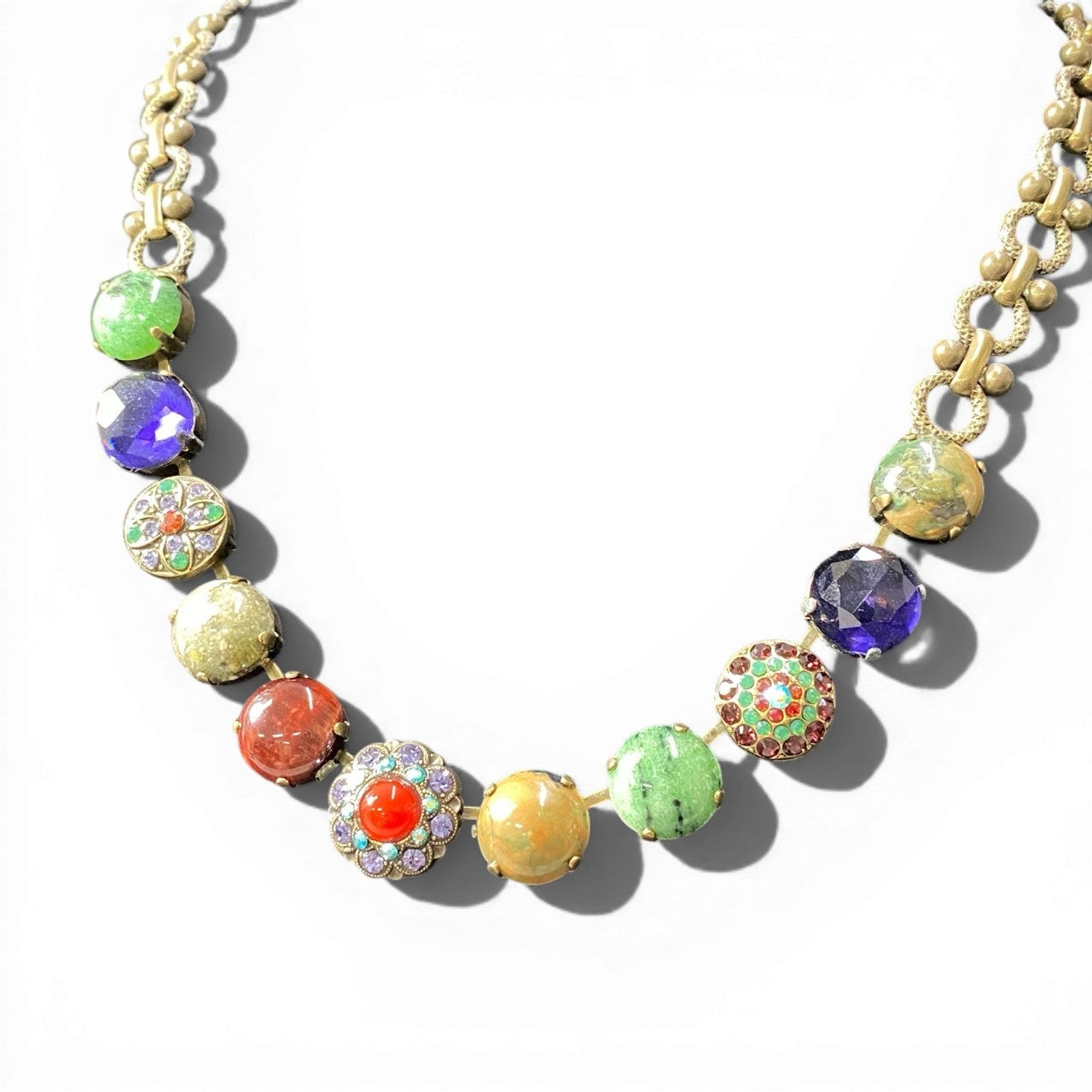 d20 Mariana マリアナ マルチストーン ネックレス ゴールド クリスタル ジュエリー アクセサリーt18r