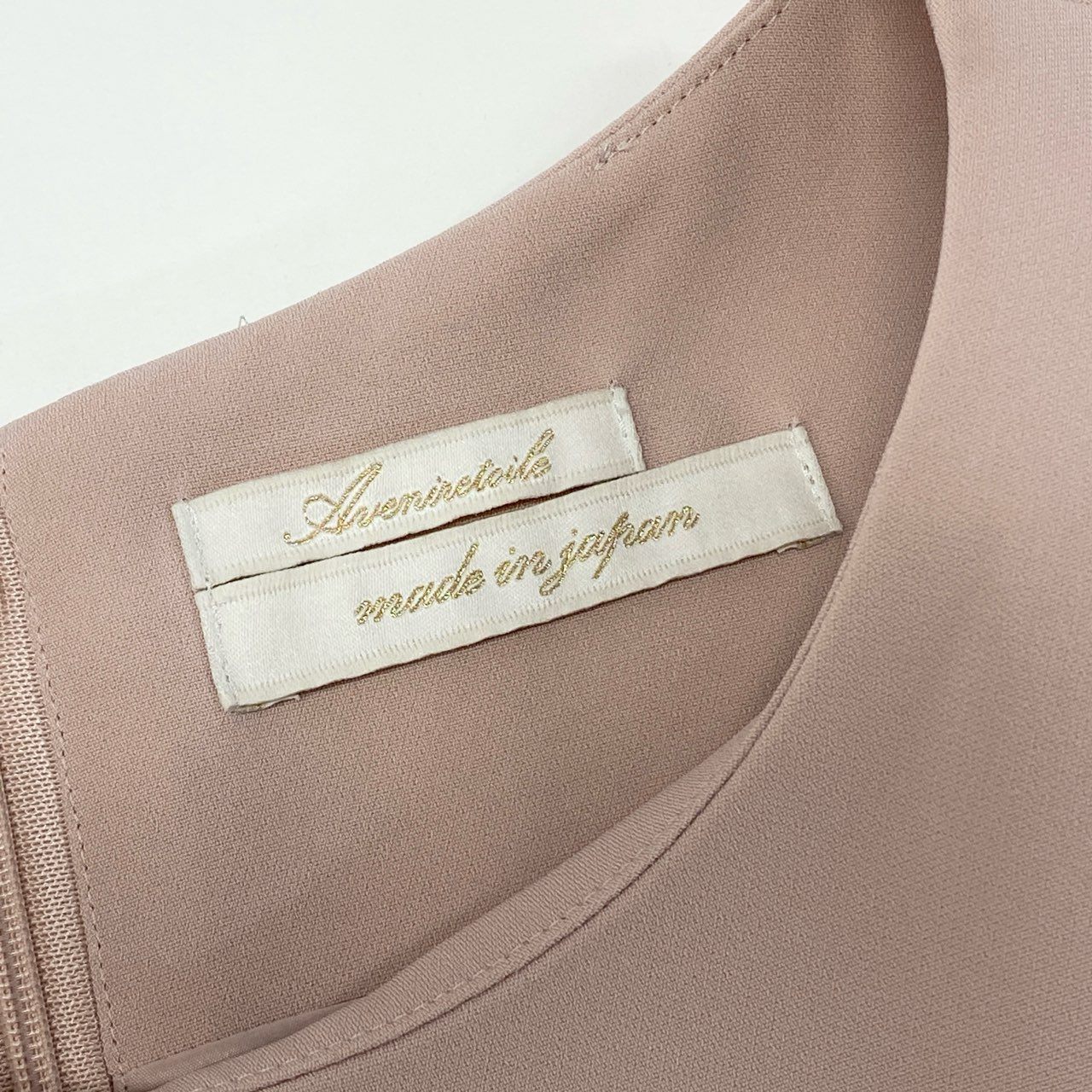 17k9 Aveniretoile アベニールエトワール ダブルクロスギャザー切替ノースリーブワンピース ドレス S940-003 34 ピンク レディースo07t