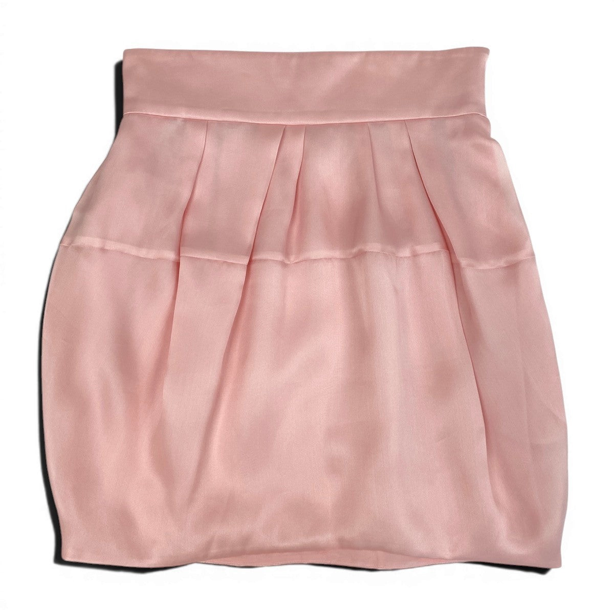 Eg10 【美品】 Christian Dior クリスチャンディオール バルーンスカート ミディ丈 サイズ40 フランス製 ピンク シルク100％ レディースk02i