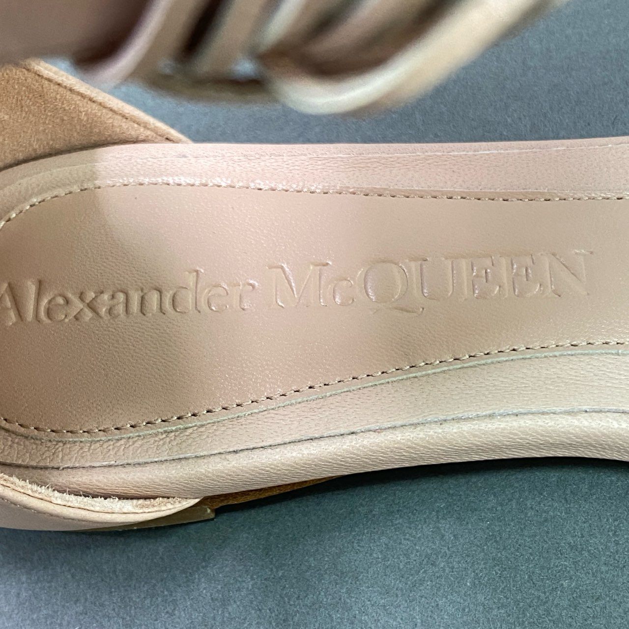 2a6 《極美品》 Alexander McQueen アレキサンダーマックイーン レザーフリンジサンダル 36 ピンク Leather イタリア製 シューズ 靴 保存袋付き