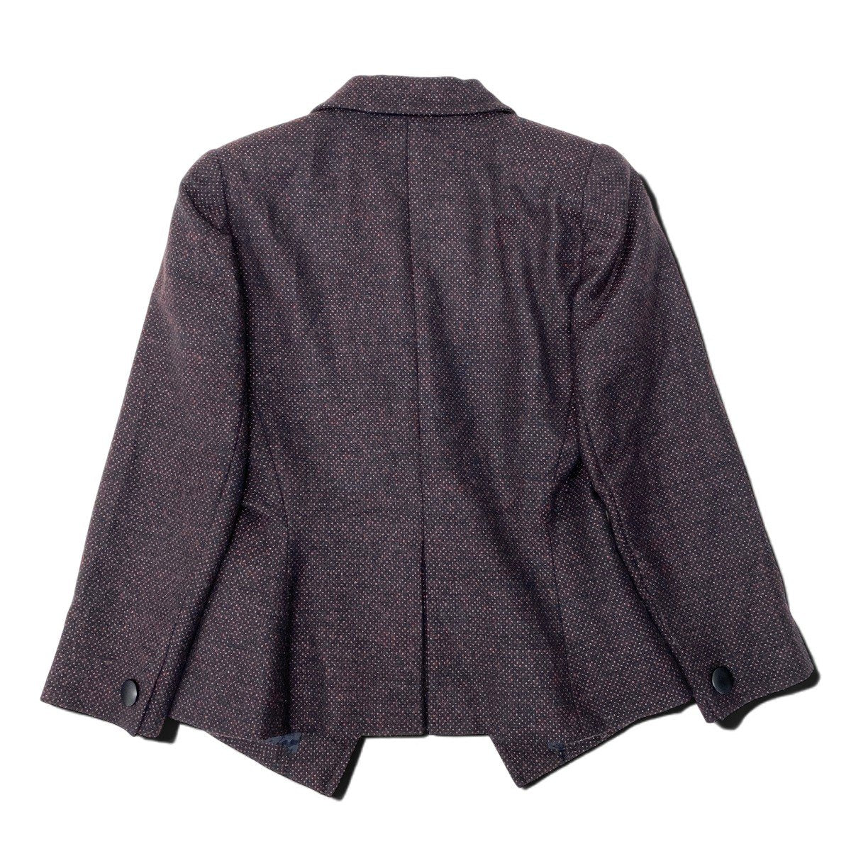 68h21 Christian Dior クリスチャンディオール テーラードジャケット ウールジャケット ブラック ボルドー レディースu02t