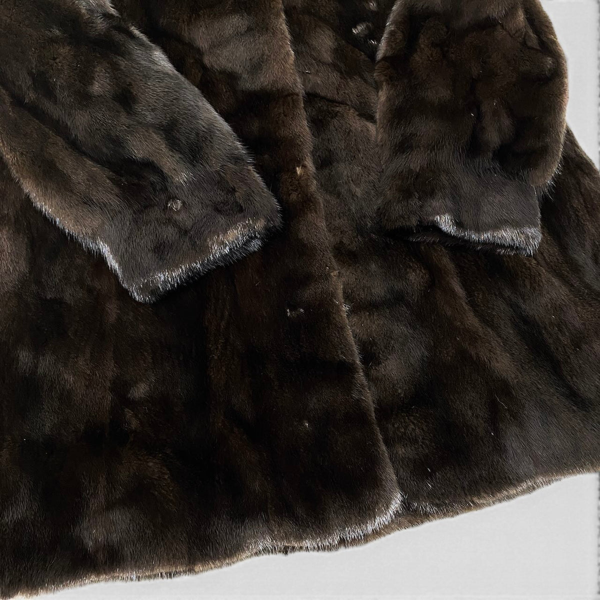 12i21 BLACKGLAMA ブラックグラマ ダークミンク ロングコート サイズF ダークブラウン 最高級本毛皮 Dark Mink Fur Long Coat リアルファーt18r