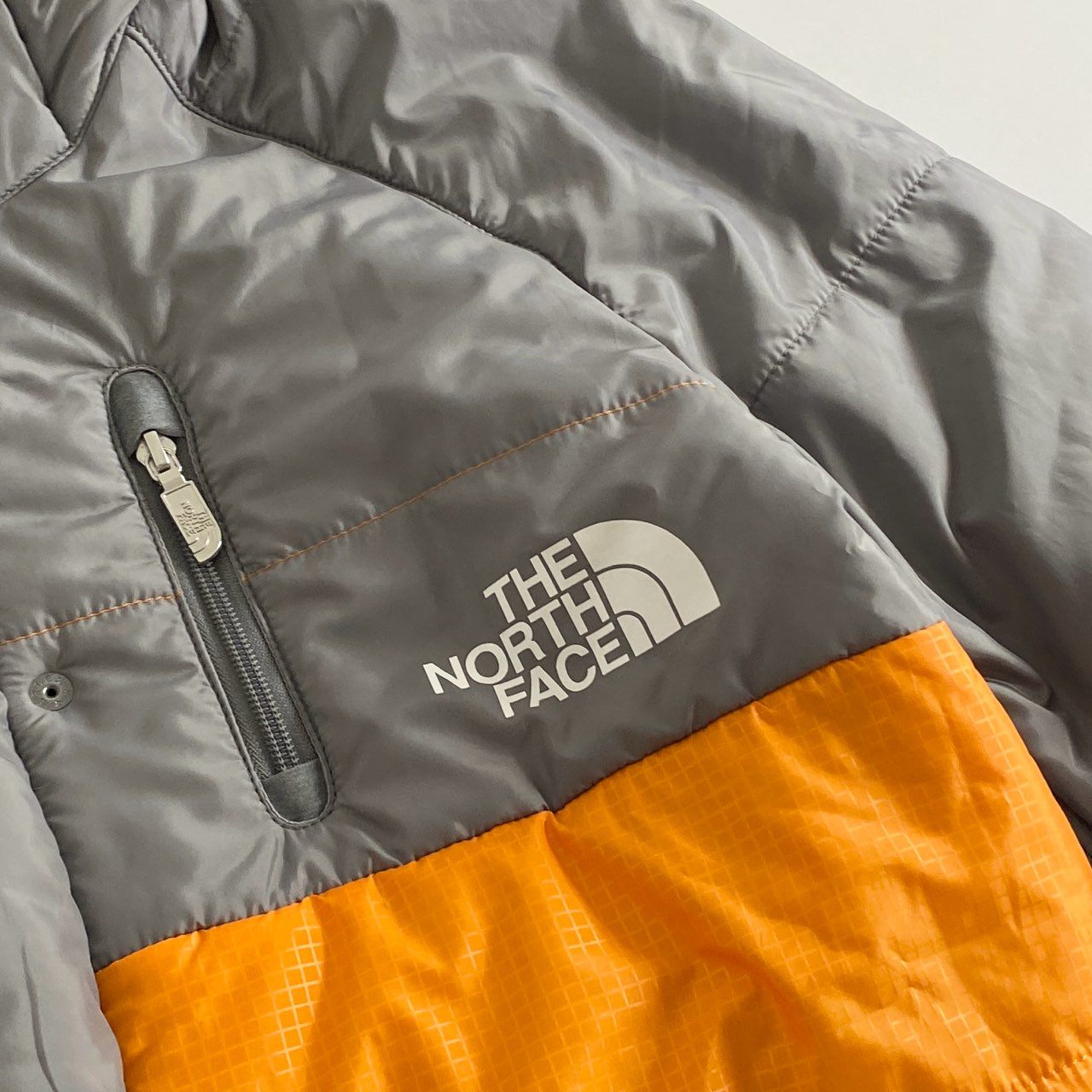 87i1 THE NORTH FACE JUNYA WATANABE MAN ザノースフェイス ジュンヤワタナベマン Sleeping Bag ダウンコート アウター WB-C101 XS グレー オレンジ 日本製