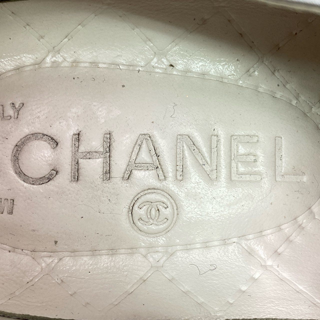 6l4 CHANEL シャネル ラバースニーカー ローカットスニーカー ココマーク IG32719 サイズ36 1/2 レディース