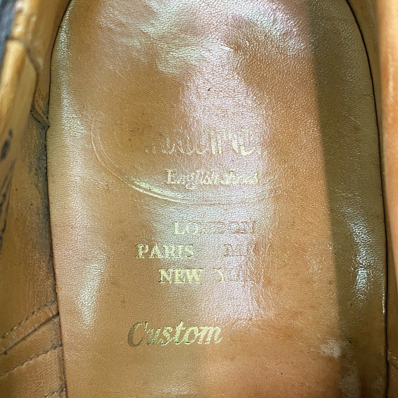 1g8 Scotch Grain スコッチグレイン BURWOOD インペリアルフランス ウイングチップ ドレスシューズ 6.5 ブラック レザー メダリオン
