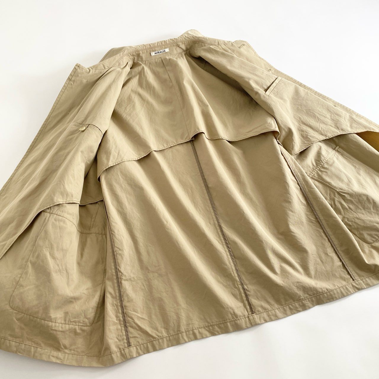 79j1 AURALEE オーラリー 23SS FINX HARD TWIST GABARDINE BLOUSON ギャバジンブルゾン ジャケット 5 ベージュ 日本製