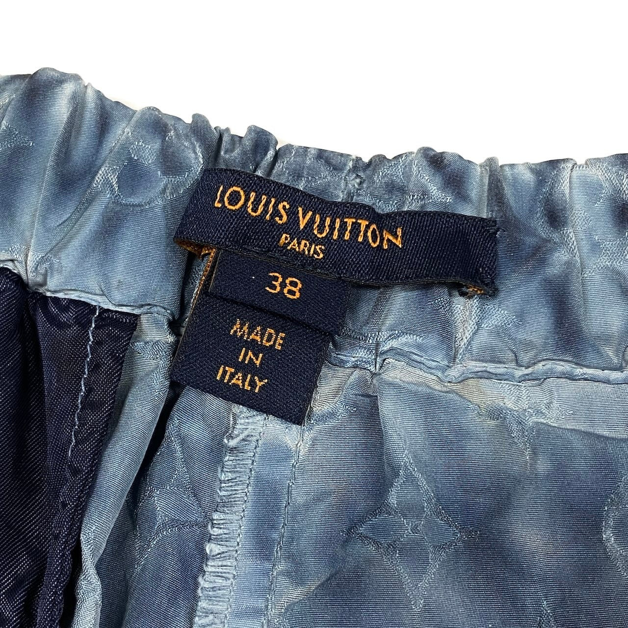 e7 LOUIS VUITTON ルイヴィトン モノグラム ハーフパンツ ショートパンツ FHPA22 38 ブルーu02t