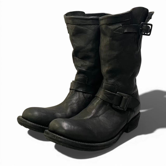 2c23 ISAMU KATAYAMA BACKLASH イサムカタヤマ バックラッシュ エンジニアブーツ 25.5cm ブラック レザー シューズt18r