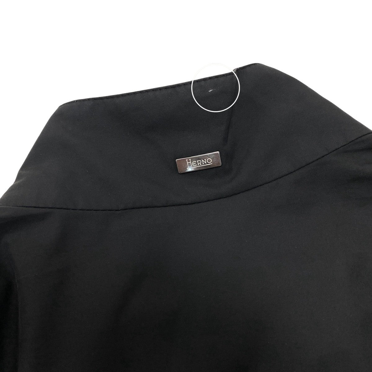 18f15 HERNO ヘルノ ジップアップジャケット ブルゾン ダブルジップ アウター イタリア製 44サイズ ブラック ポリエステル100％ メンズ 男性用u02t
