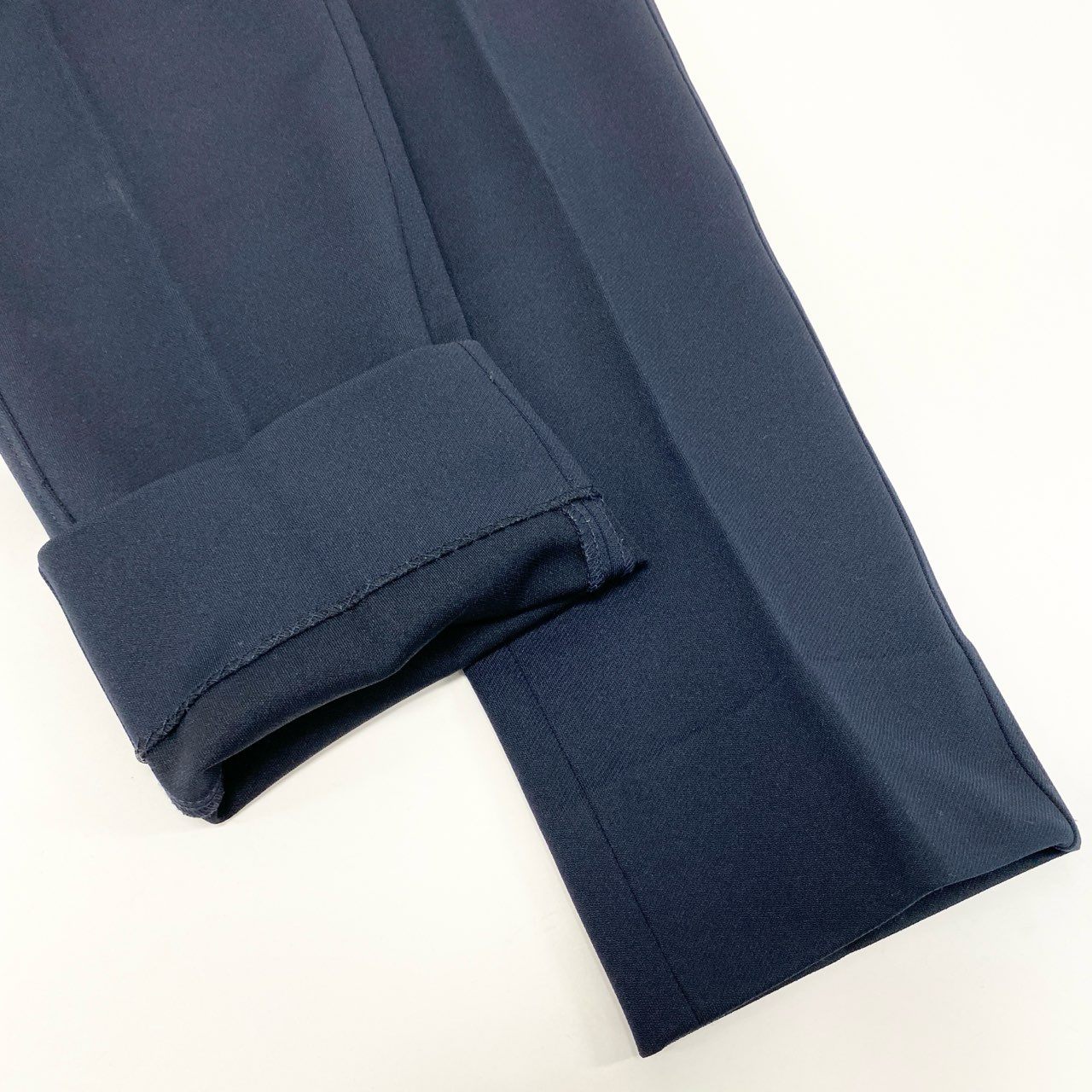 23i17 GIANFRANCO FERRE ジャンフランコフェレ イージースラックス ジャージーパンツ ストラップジップ 50 ネイビー ナイロン メンズ イタリア製u02t